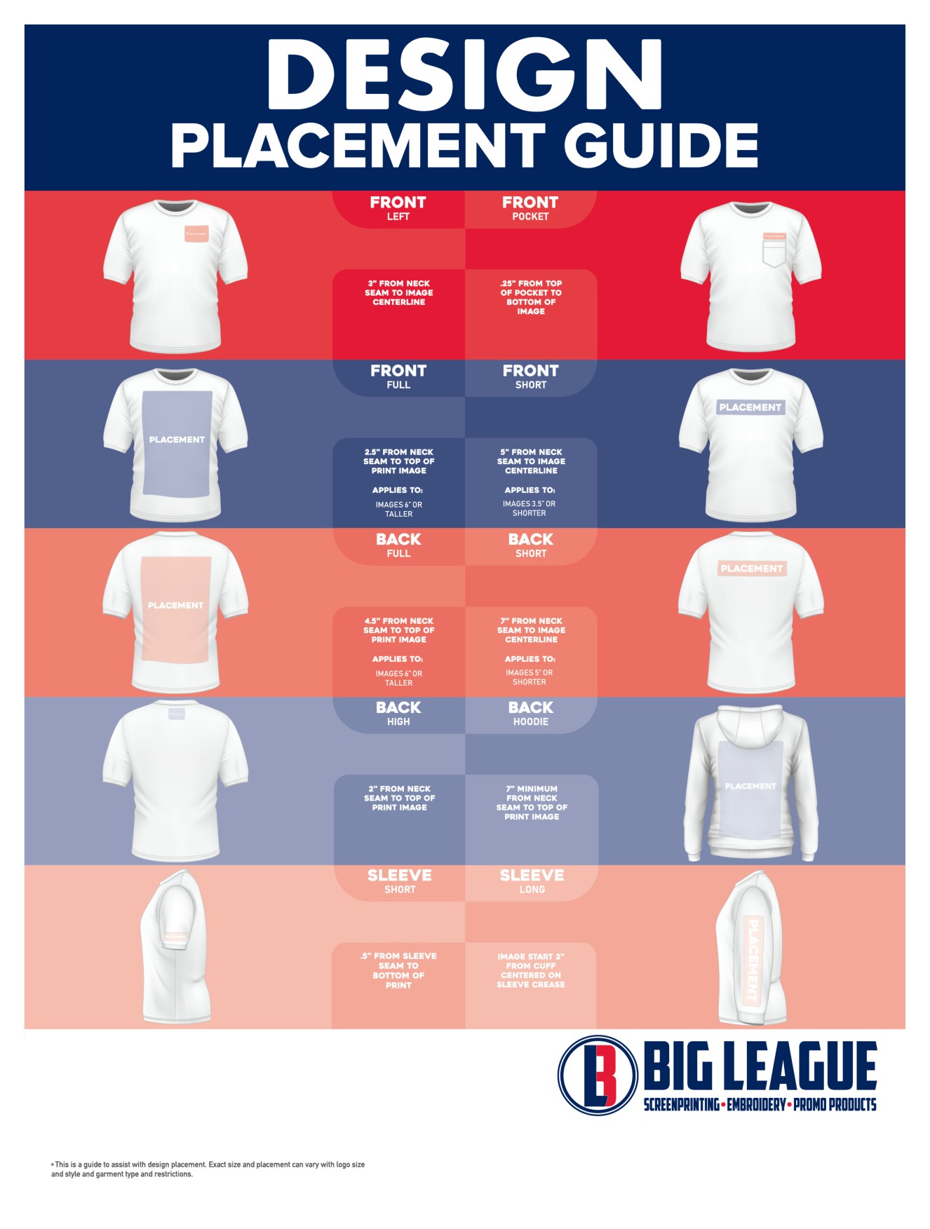 Design Placement Guide Big League